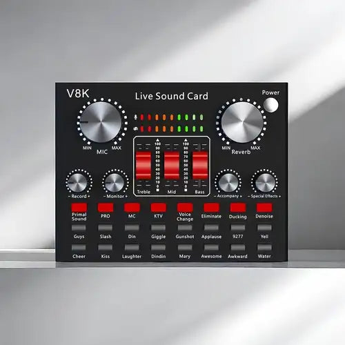 بطاقة صوت V8K Audio للهواتف المحمولة والكمبيوتر