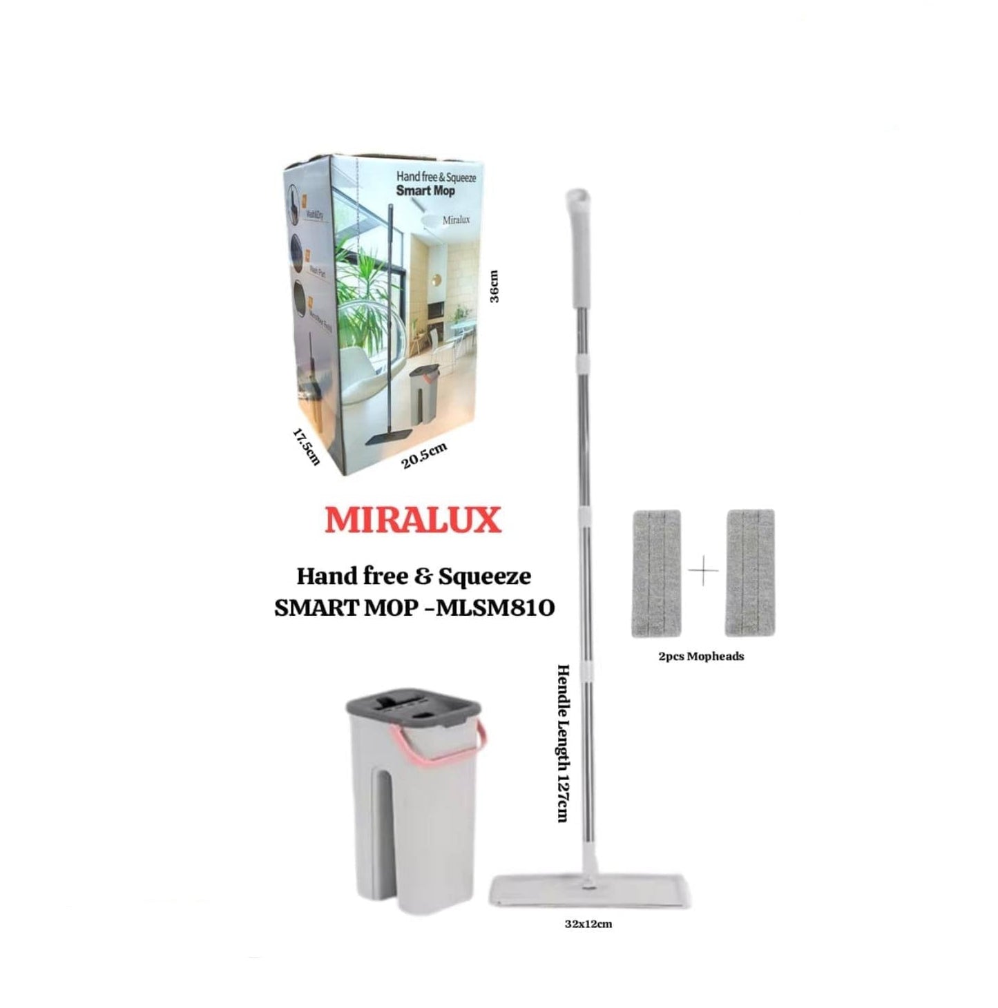 Miralux Hand free & Squeeze Smart Mop