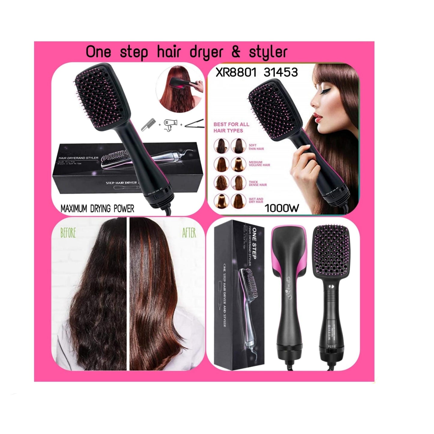 One-step Hair Dryer & Styler