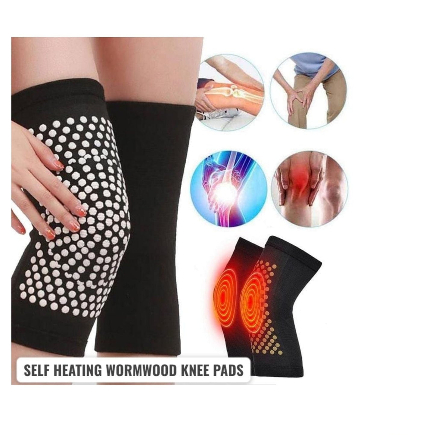 وسائد الركبة ذاتية التسخين المصنوعة من خشب الشيح