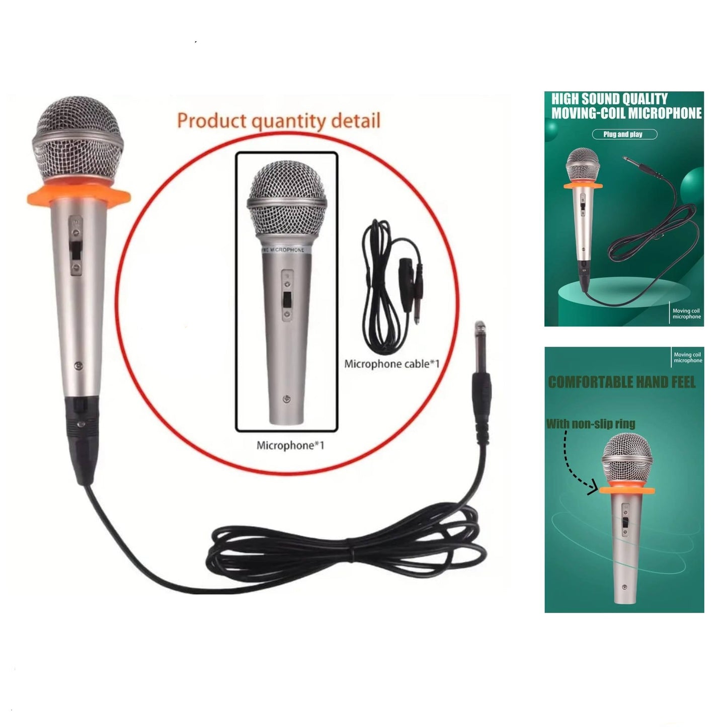 ميكروفون عام فضي