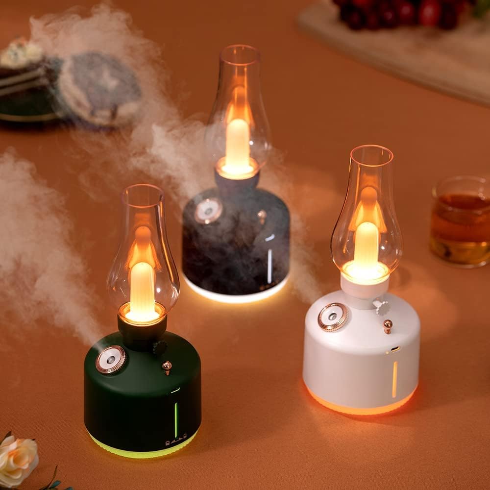 Retro humidification time light bedroom USB night light