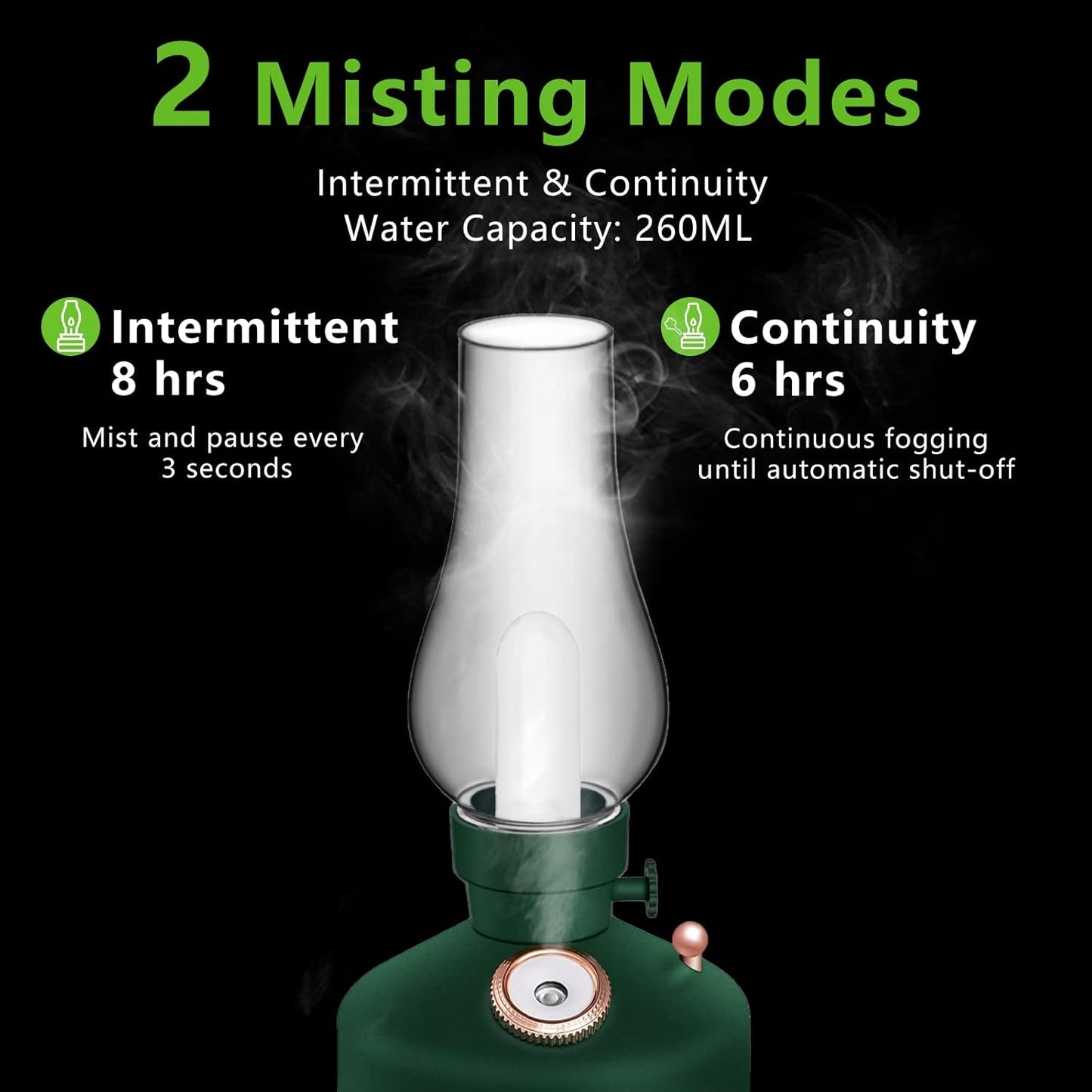 Retro humidification time light bedroom USB night light