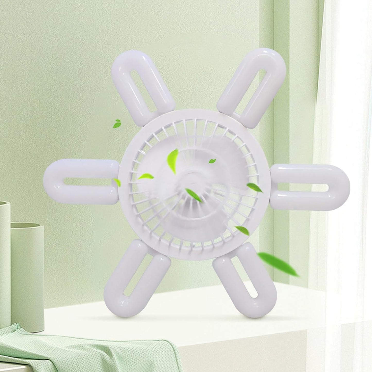 Folding Leaf Light Remote Control Dimming Fan Light Small Ceiling Fan