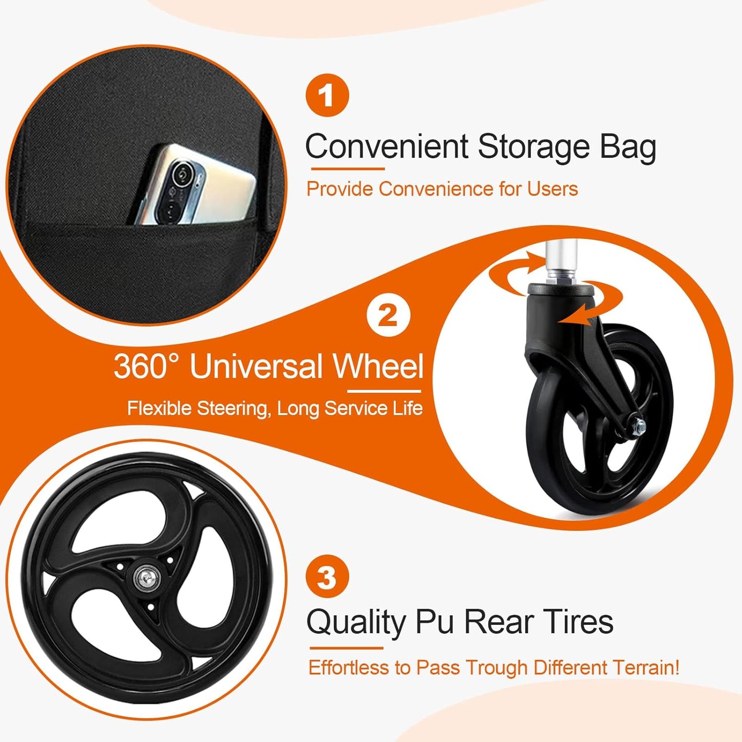 Ultra Light Transport Wheelchairs for Seniors Weight Only 15lbs, Travel Wheelchairs for Adults Lightweight Foldable Support 220lbs