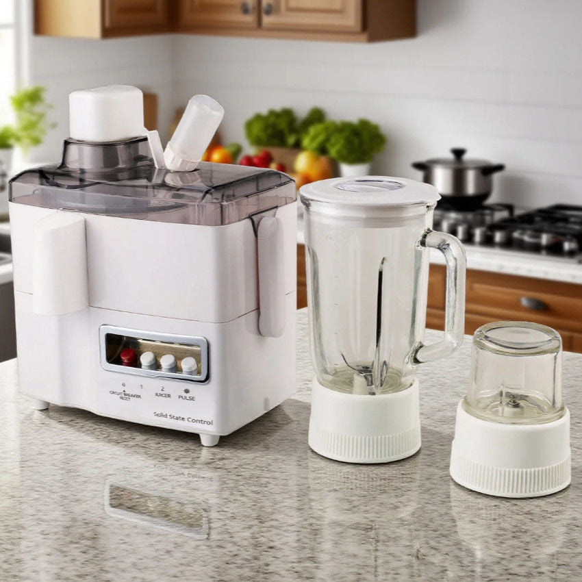 4 in 1 Juicer Extractor Smoothie Maker Machine Electric Fruit Juicer Blender Household Food Mixer Coffee Bean Grinder