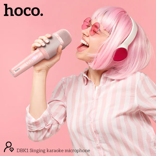 Hoco DBK1 Karaoke Microphone With Magic Voice