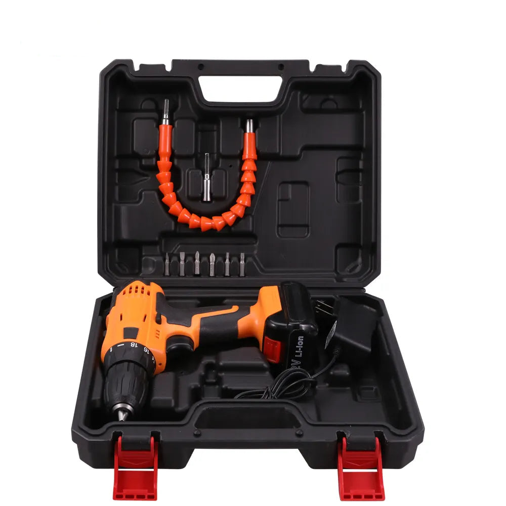 مجموعة أدوات يدوية منزلية مكونة من 10 قطع من Smart Tools تعمل ببطارية ليثيوم 12 فولت مع صندوق أدوات بلاستيكي وحقيبة تخزين (بطارية واحدة)