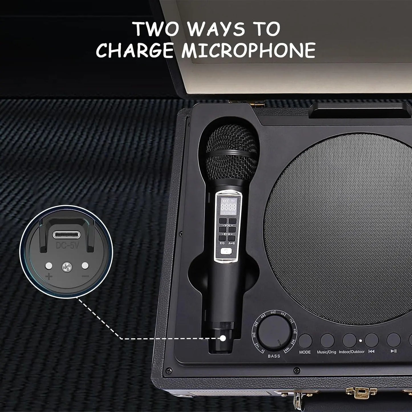 SD-2109 Carry-on type Karaoke Bluetooth speaker