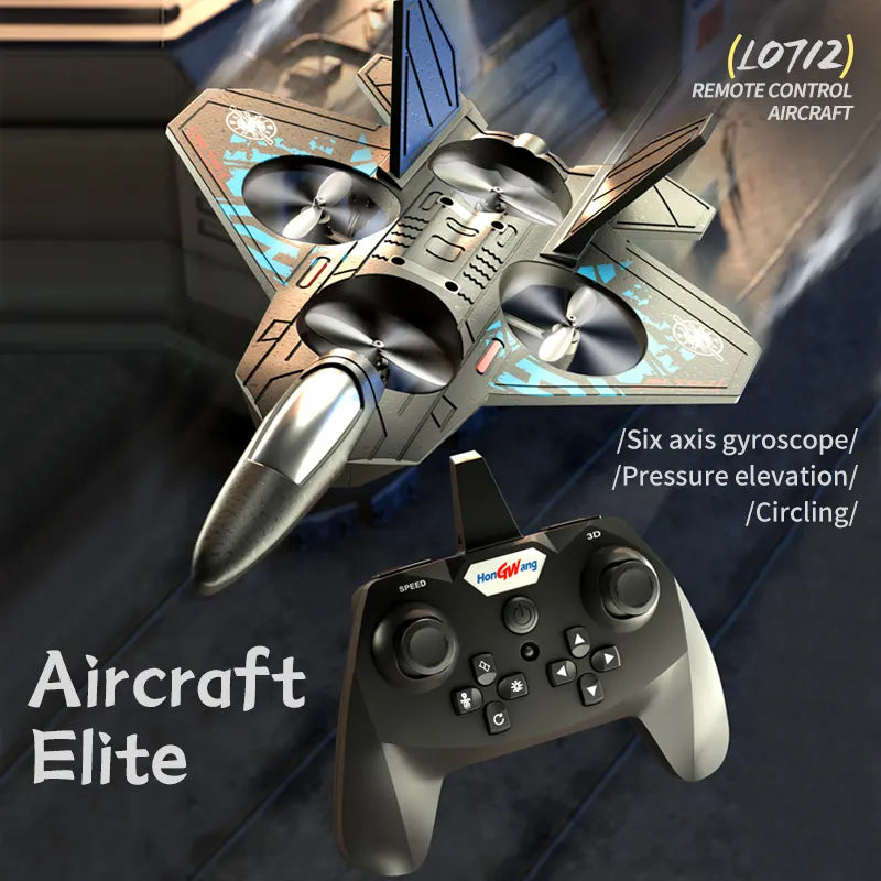 L0712 360 Degree Rolling Headless Mode Stunt Airplane Quadcopter