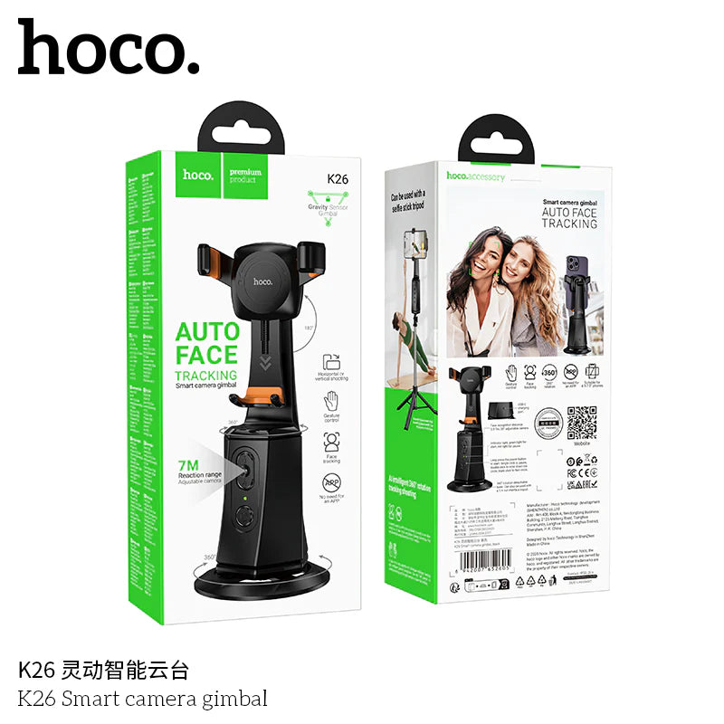 HOCO K26 Gimbal Mount for Smart Camera Face Tracker