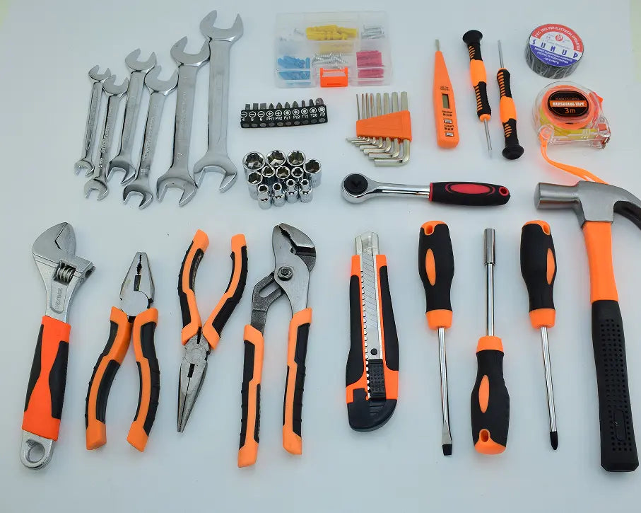 مجموعة أدوات يدوية ذكية مكونة من 53 قطعة من الكماشة الأساسية وأدوات الإصلاح المنزلية والميكانيكية ومجموعة أدوات منزلية محمولة للمبتدئين