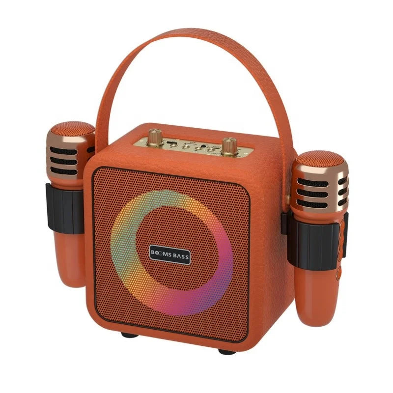 M4101 Super Bass High Quality Loud Big Speakers Outdoor DJ Party Portable Karaoke Speaker With 2 Wireless Mic for Family Ktv