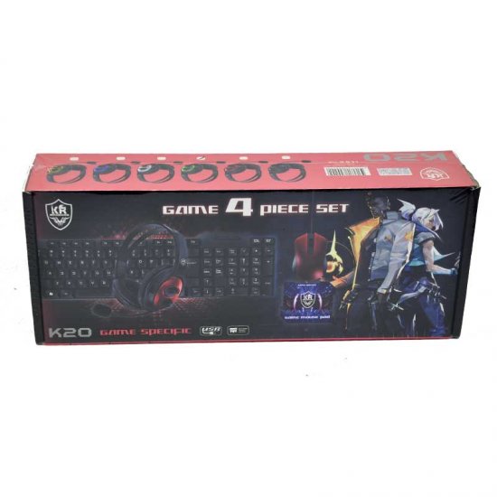 K20 4 in 1 Kit Gaming Mouse Keyboard Headset & Mouse pad