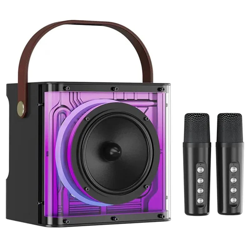 A99 Portable Karaoke Speaker with Two Microphone