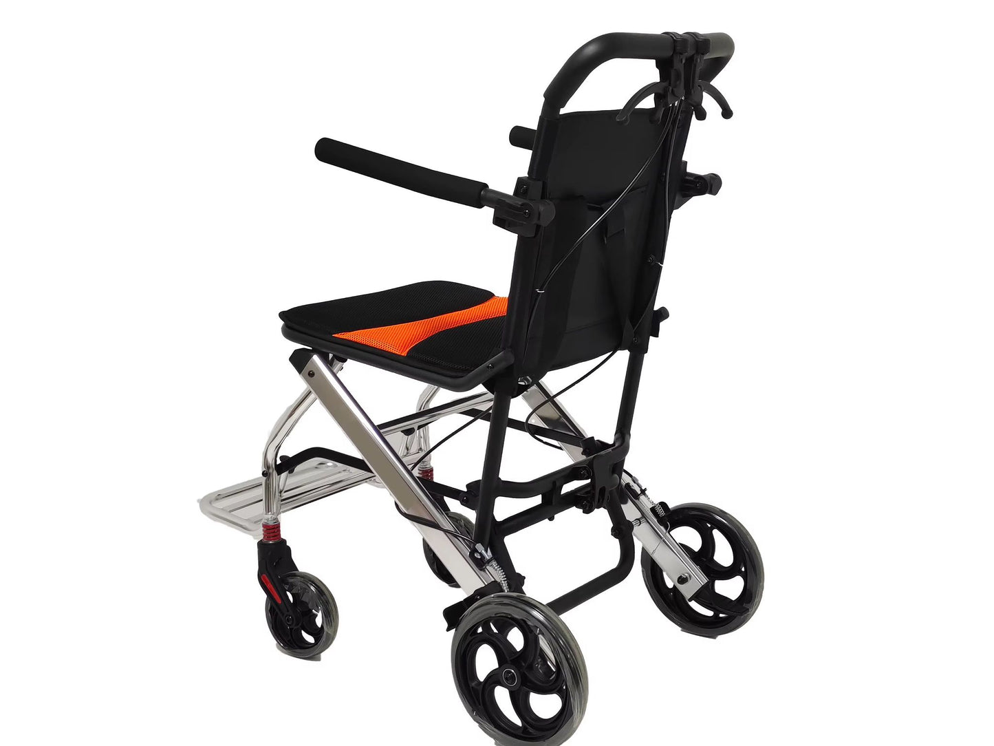 Ultra Light Transport Wheelchairs for Seniors Weight Only 15lbs, Travel Wheelchairs for Adults Lightweight Foldable Support 220lbs