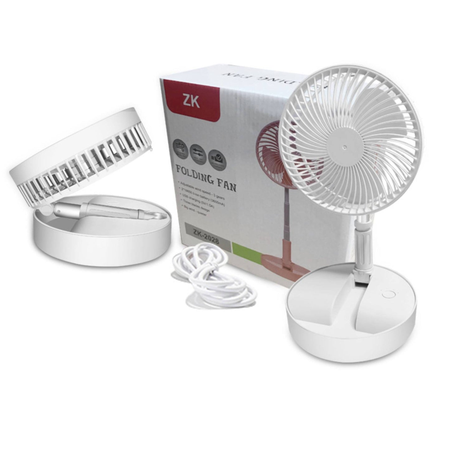 Portable Rechargeable Folding Fan
