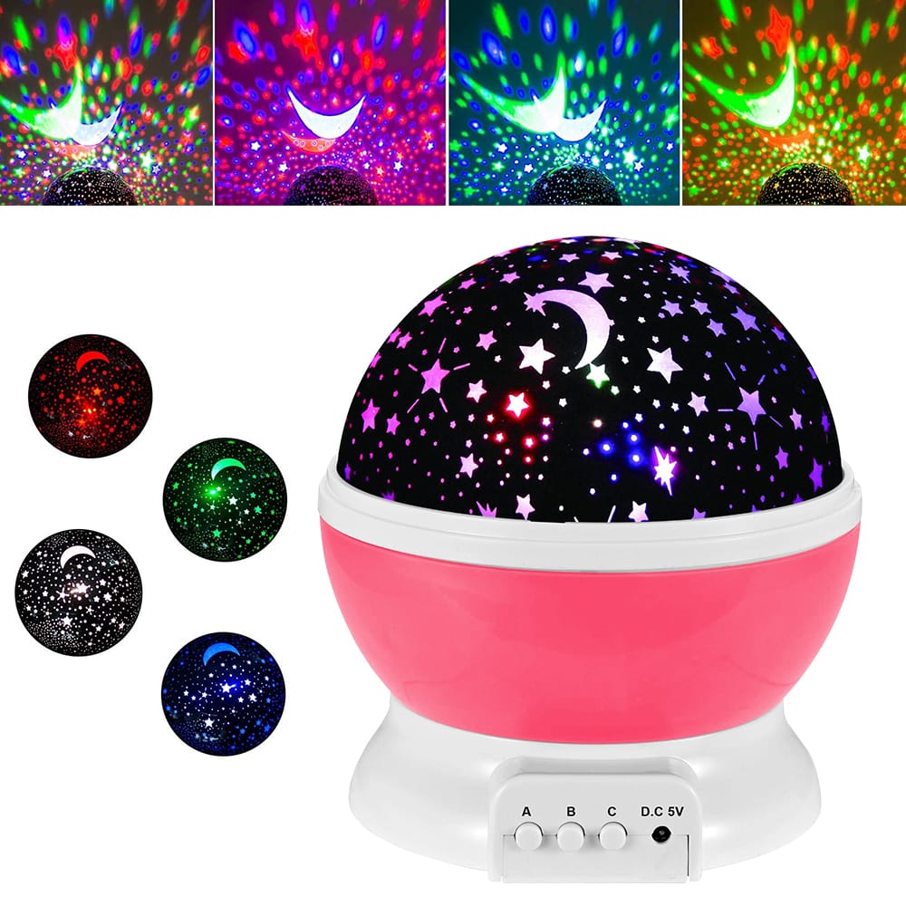 Rotating Night Sky Lamp Star Sky Moon Projector Lamp