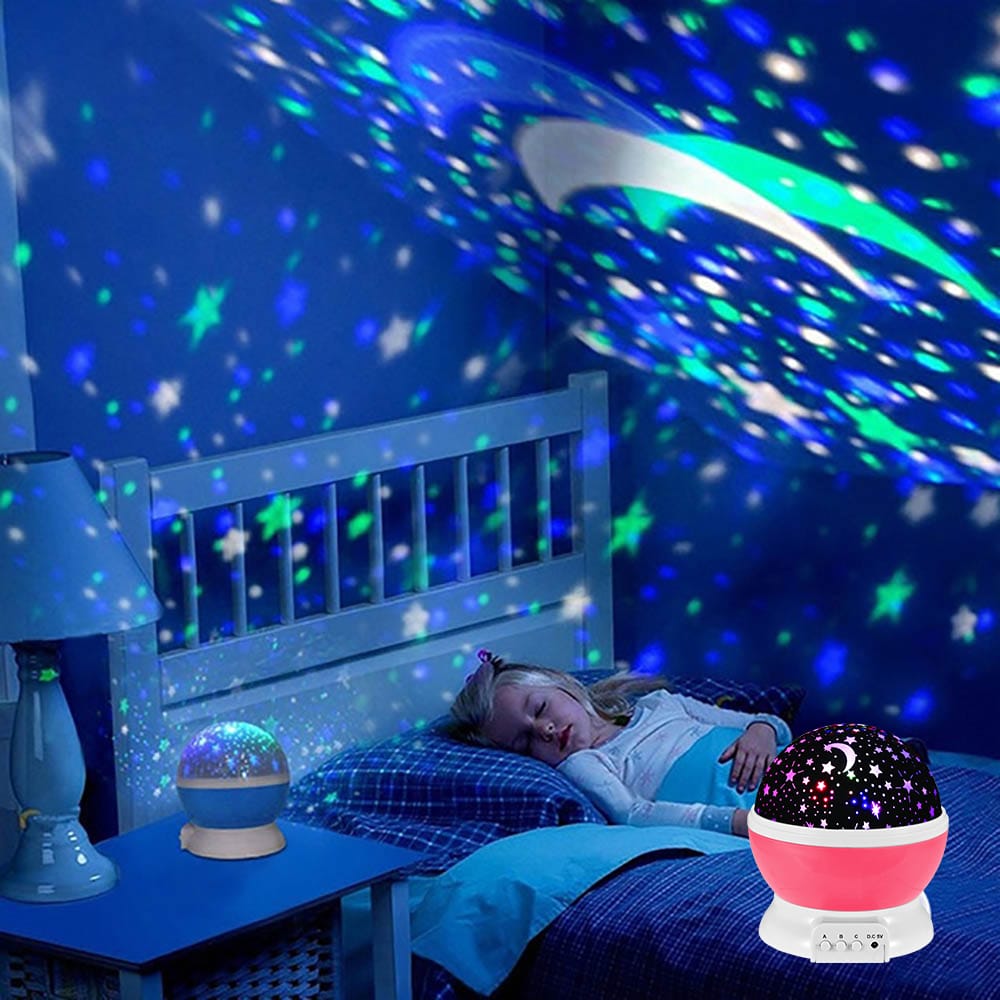 Rotating Night Sky Lamp Star Sky Moon Projector Lamp