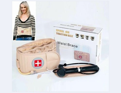 Decompression Back Belt, Back Support Belt Lower Back Pain Relief Spill Air Traction Belt for Lower Back Pain Relief, Back Support & Lumbar Traction, One Size for 29 Inches To 49 Inches Waists