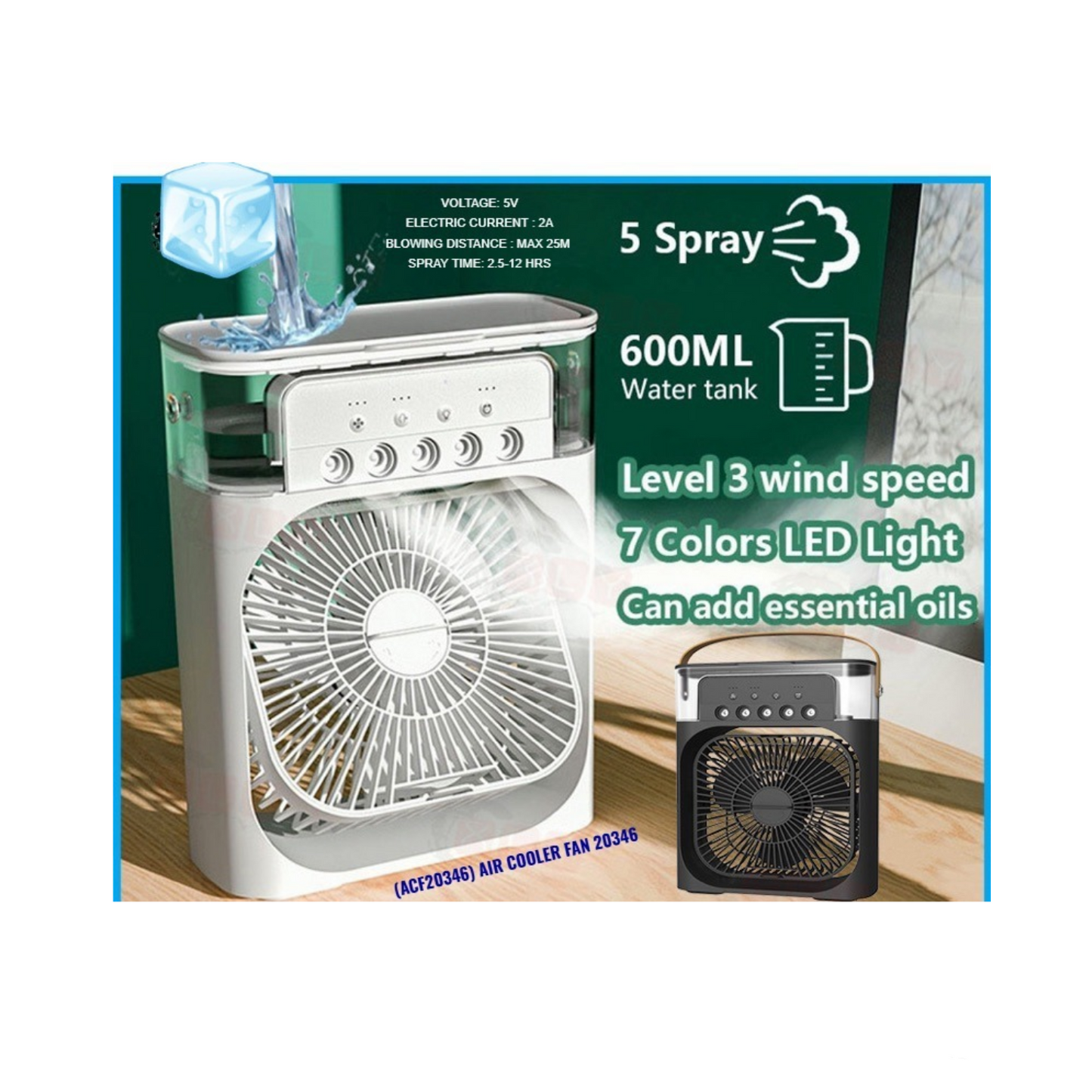 Small USB Misting Cooling Fan
