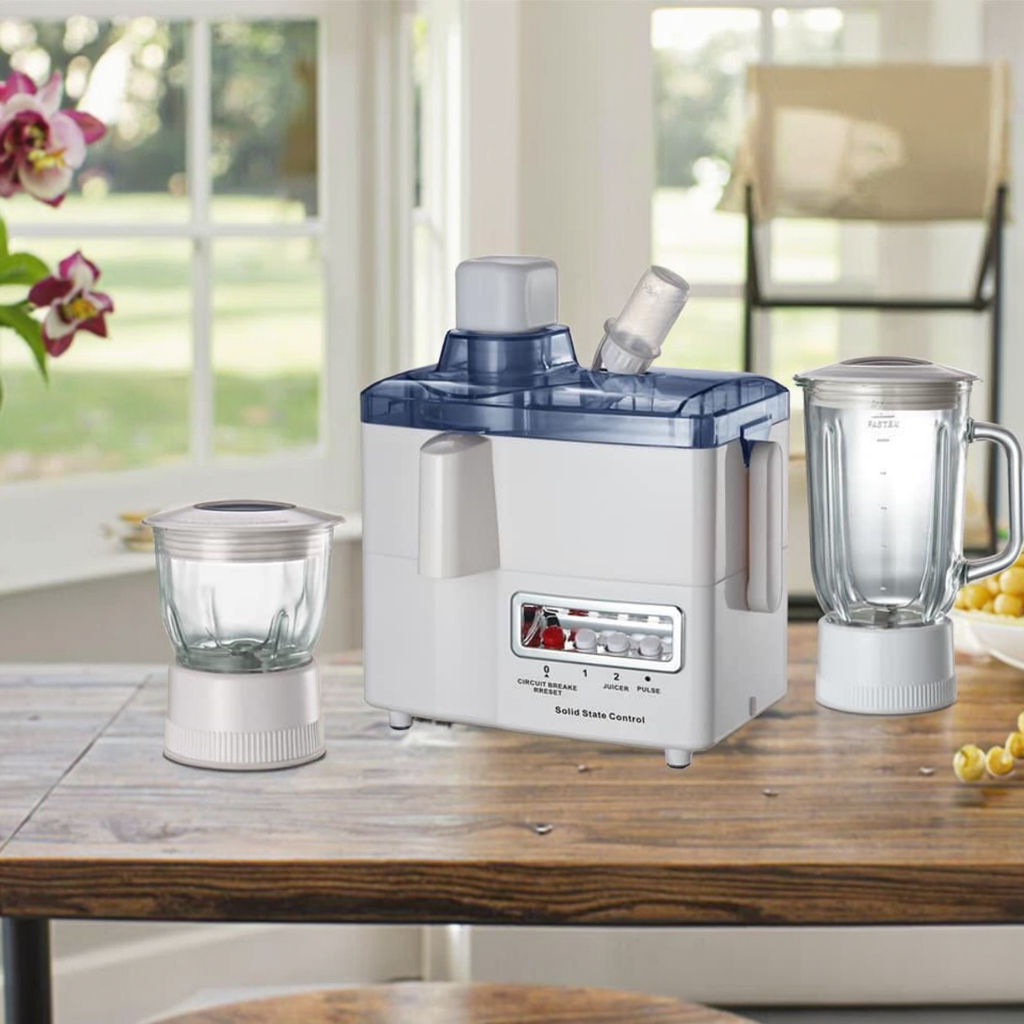 4 in 1 Juicer Extractor Smoothie Maker Machine Electric Fruit Juicer Blender Household Food Mixer Coffee Bean Grinder