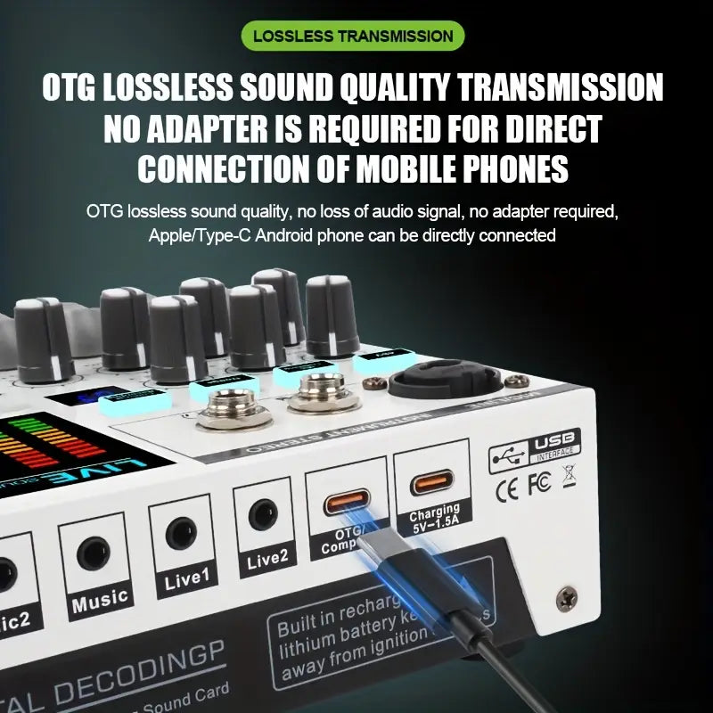 SN800 Professional Live Sound Card Sound Mixer with LCT 240 microphone full set