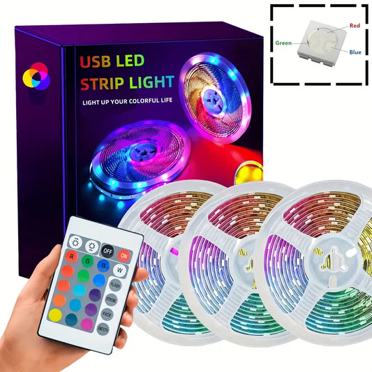 Led Strip Light 5M RGB With Remote