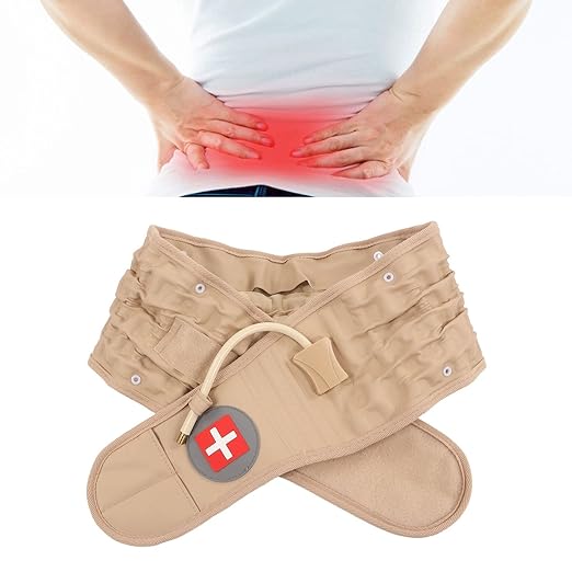 Decompression Back Belt, Back Support Belt Lower Back Pain Relief Spill Air Traction Belt for Lower Back Pain Relief, Back Support & Lumbar Traction, One Size for 29 Inches To 49 Inches Waists