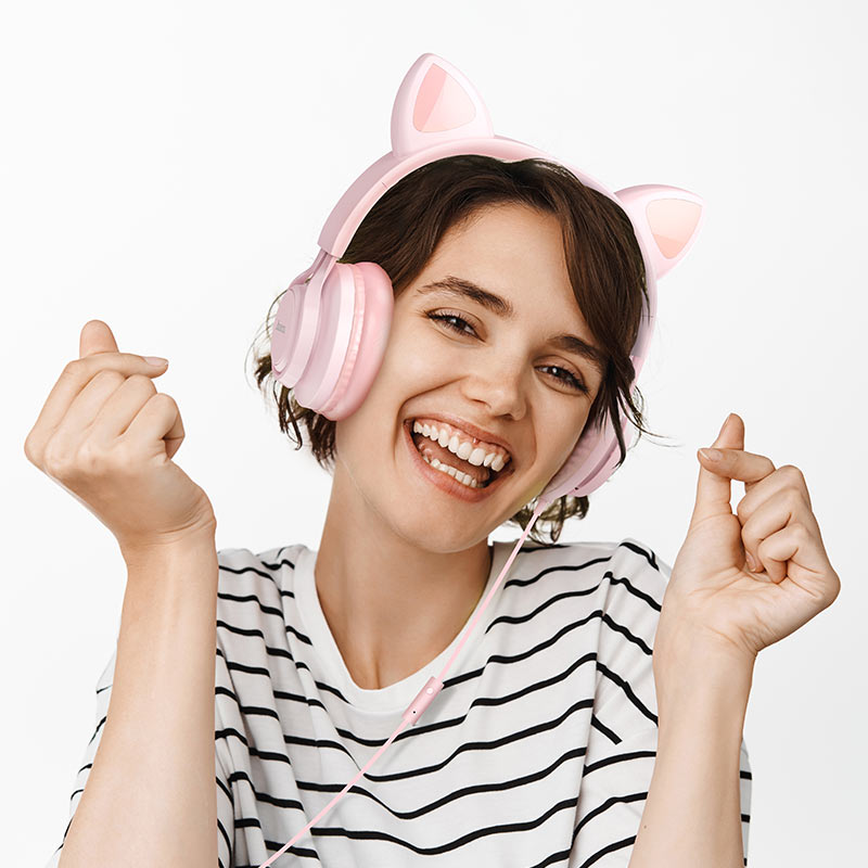 Hoco Headphones W36 Cat ear with mic