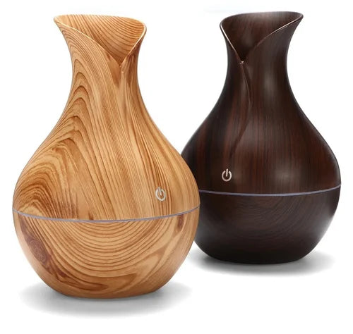 Ultrasonic Aroma Wooden Pattern Humidifier