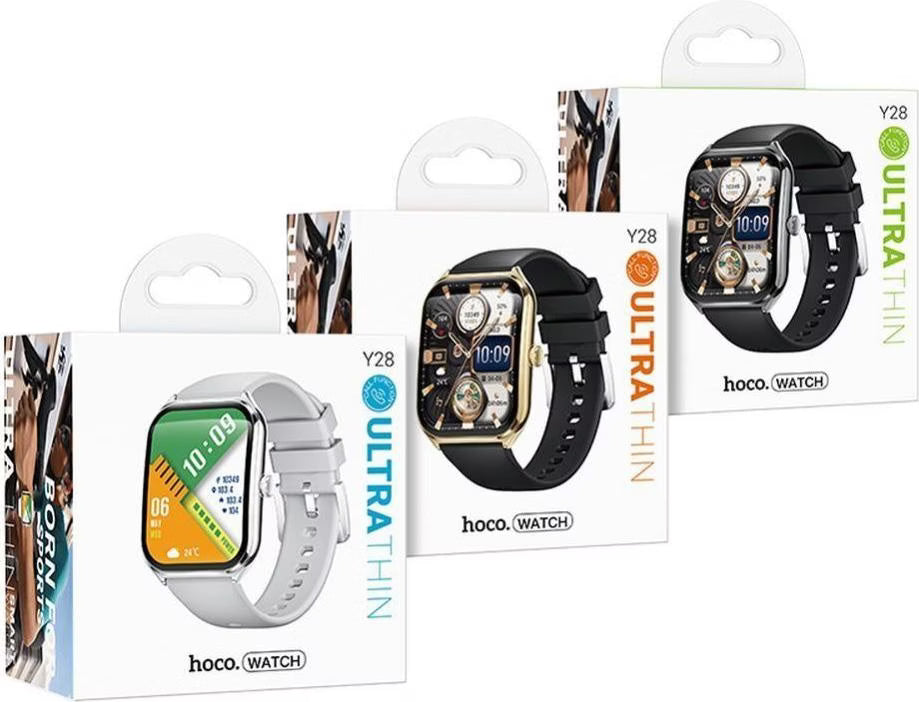 HOCO Y28 AMOLED Smart sports Ultra Thin watch(call version)