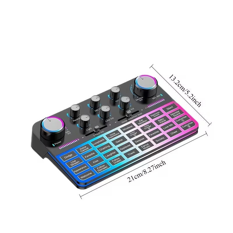 V19 SOUND CARD WITH 240 MIC Studio Kit