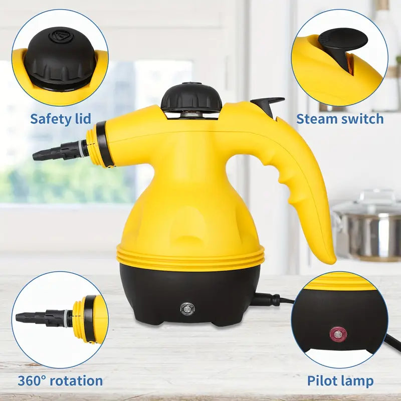 Portable High-Pressure Steam Cleaner, Handheld Household Steam Cleaner