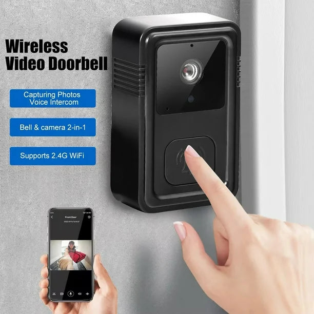 كاميرا جرس باب ذكي لاسلكي مزود بخاصية واي فاي