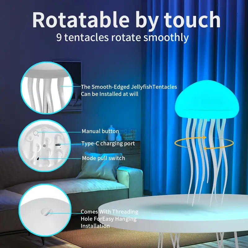 Rechargeable LED Jellyfish Night Light