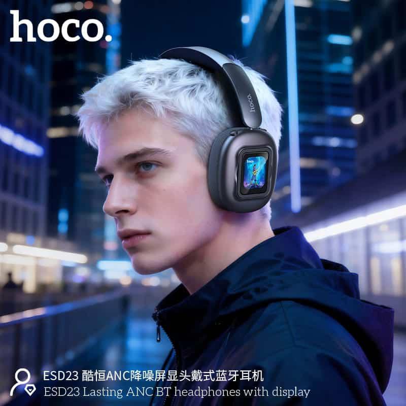 HOCO ESD23 ANC Bluetooth Headphones with Display