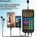 M1 Portable Handheld Sound Card with Microphone & Headphone