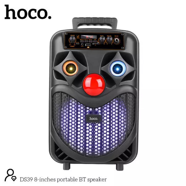 مكبر صوت HOCO DS39 محمول بتقنية البلوتوث مقاس 8 بوصات