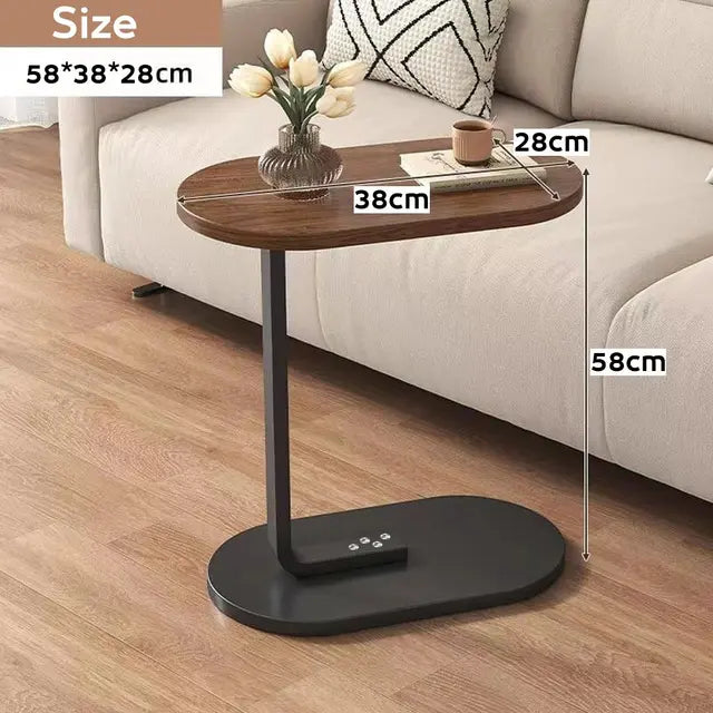 Modern C Shaped Side Table Coffee Table With Unique Design
