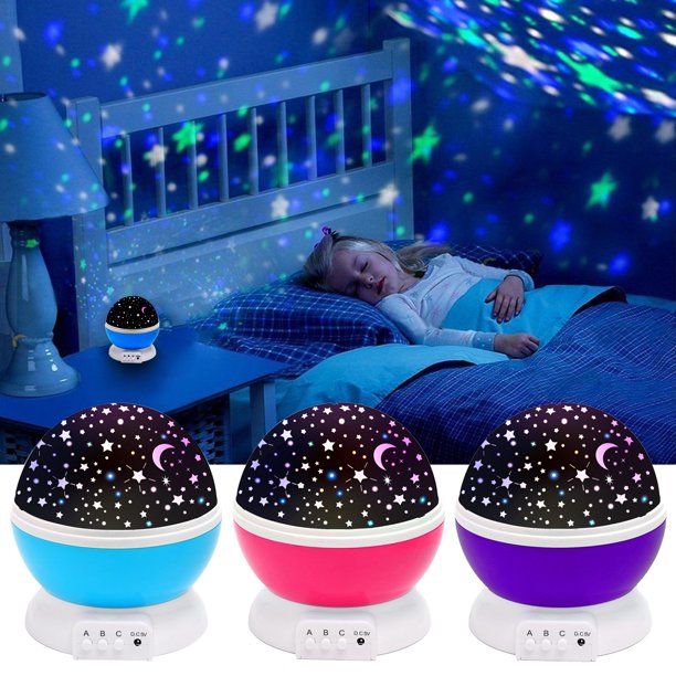 Rotating Night Sky Lamp Star Sky Moon Projector Lamp