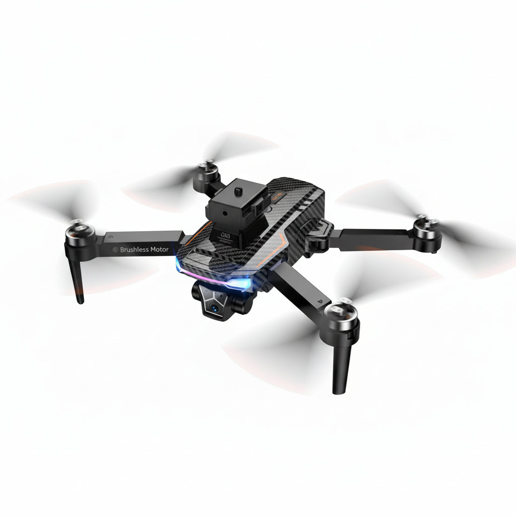 طائرة HOCO DI85 بدون طيار قابلة للطي مزودة بكاميرا عالية الدقة - واي فاي FPV، تدفق بصري، دوران 360 درجة، طائرة رباعية المراوح سهلة الاستخدام للمبتدئين