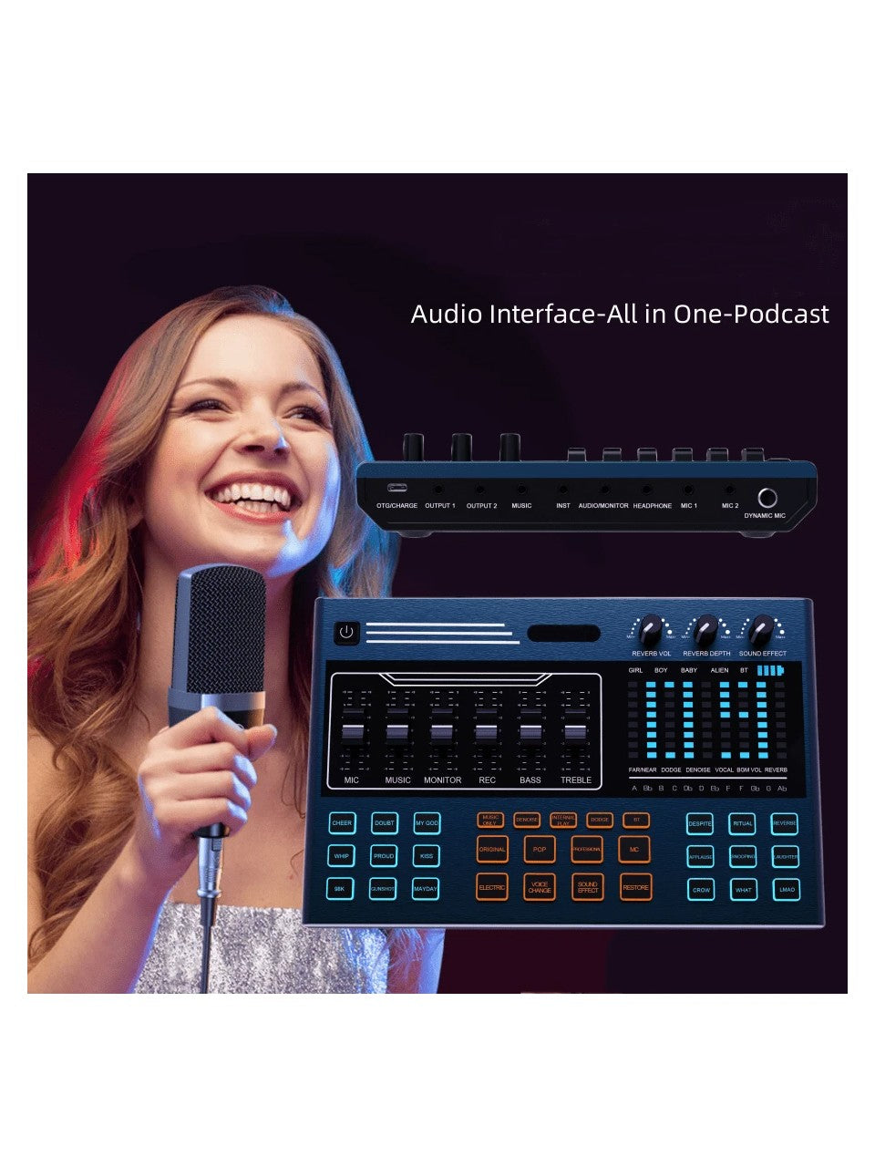 مجموعة بطاقات الصوت والميكروفون الاحترافية Zeal