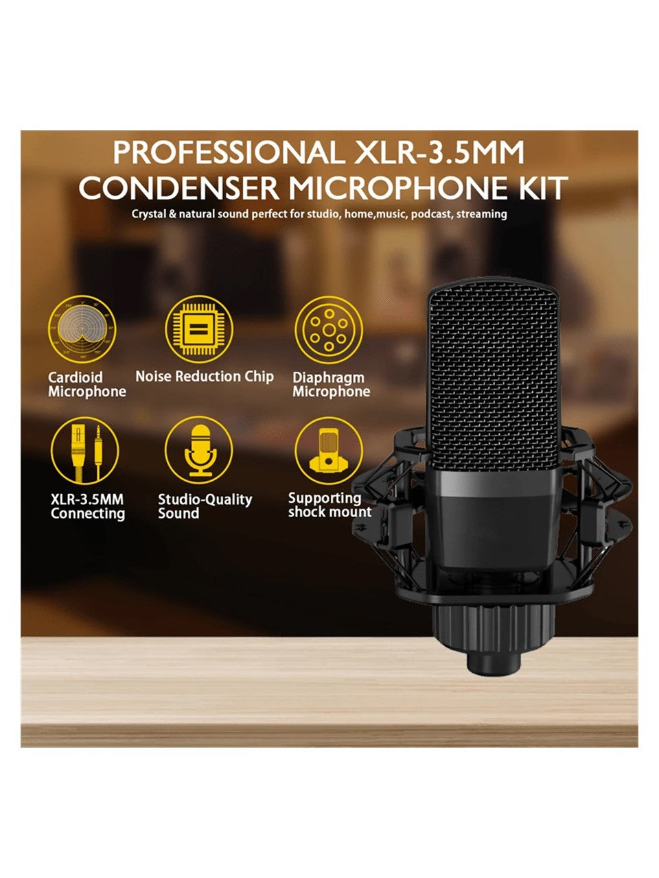 مجموعة بطاقات الصوت والميكروفون الاحترافية Zeal