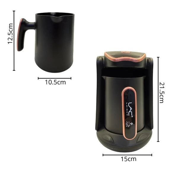 LAC Turkish Coffee Maker, 300ml capacity – Fast brewing, 600W power