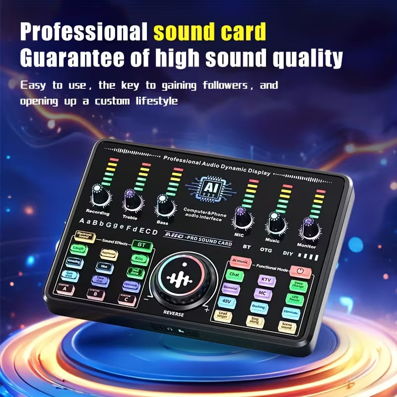 Ai10 SOUND CARD WITH F22 MIC Studio Kit