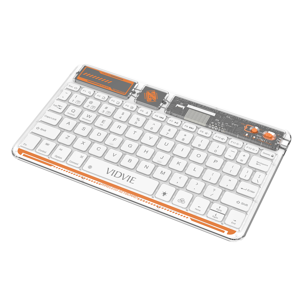 لوحة مفاتيح ذكية لاسلكية شفافة من Vidvie 
