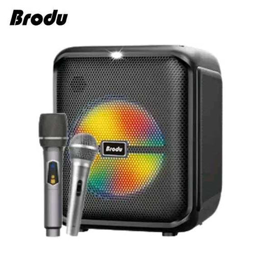 High Quality Brodu 8inch Karaoke Bluetooth Speaker with Wireless and wired Microphone