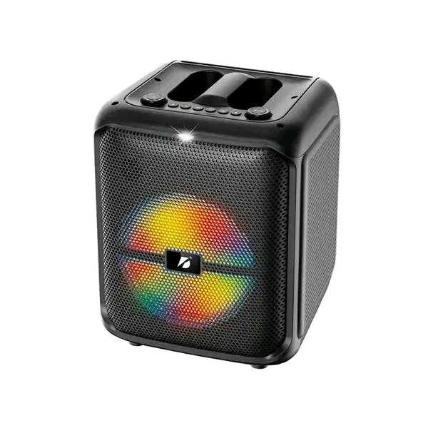 مكبر صوت بلوتوث كاريوكي Brodu عالي الجودة مقاس 8 بوصات مع ميكروفون لاسلكي وسلكي