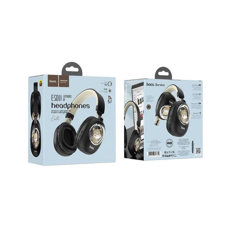 سماعة رأس لاسلكية Hoco Esd11 مزودة بإضاءة RGB